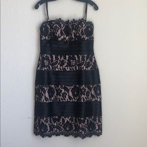 BCBG black lace cocktail dress